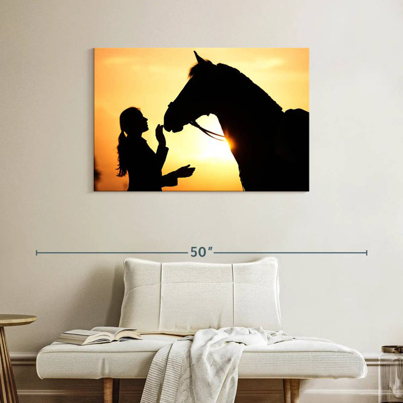 Cheval et fille Brampt