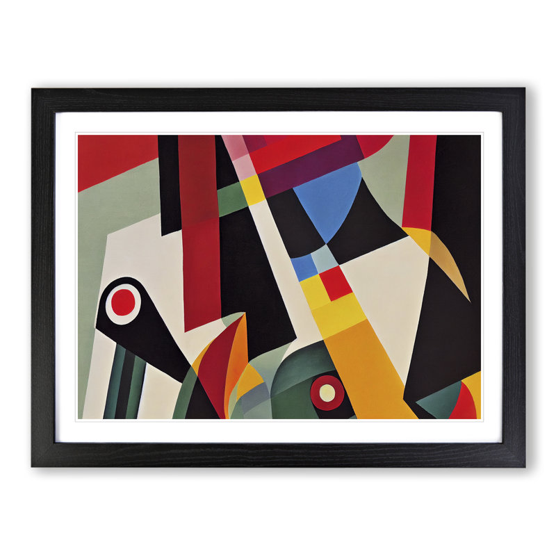Unforgettable Modern Abstract Art - Framed Print, Black Framed, 34cm H x 46cm W x 2cm D