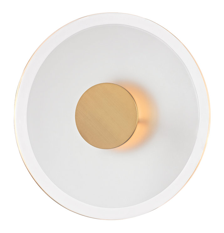 Guthrie 1 - Light LED Wallchiere, Aged Brass, 4" H X 13" W X 4" D