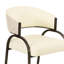 Tatum Cream Vegan Leather 2-Tone Dining Chair-310808902