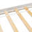 Small Space Bedroom Use: White-Toned Solid Pine Full Size Platform Bed with Integrated Multi-Storage Compartments