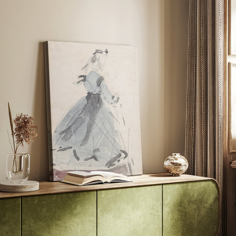 Croquis rétro Lxxxix - galerie Cavas, H 18 po x l 12 po