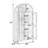67"H X 30"W Tall Arched Storage Cabinet With LED Light & Glass Doors, Storage Cabinet With Adjustable Shelves-514265465