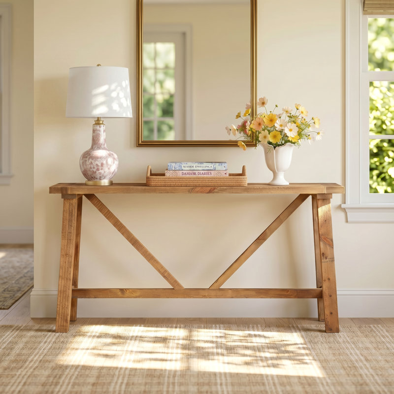 Bentwood 59'' Solid Wood Console Table
