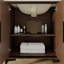 Meuble-lavabo double en bois massif de style l 72 po x P 22 po Thayer en bois massif avec organisateur de tiroir et plateau en pierre-49550497-49550508