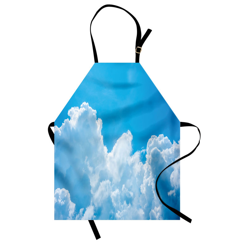 Tablier East Urban Home Clouds, cuisine de jardinage, taille adulte, bleu blanc