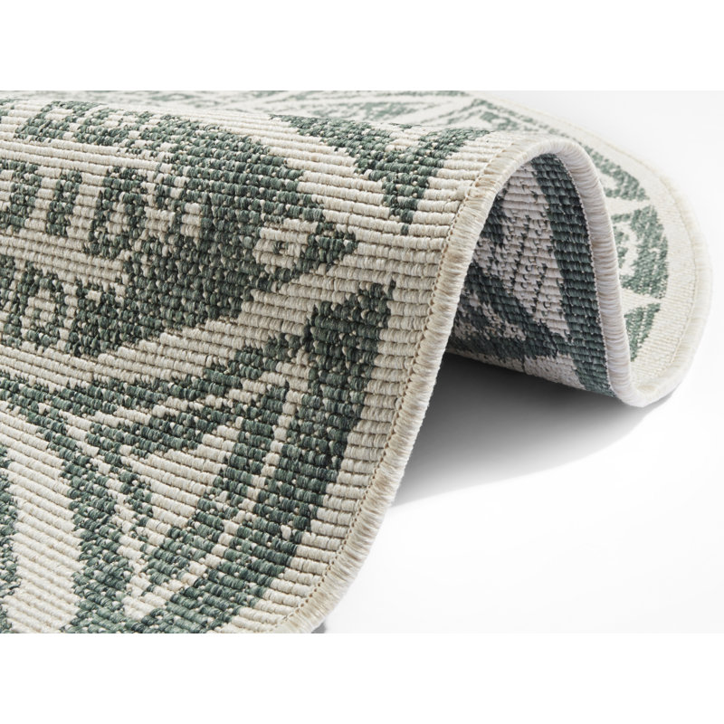 Lilja Flatweave Green Rug, 200 cm