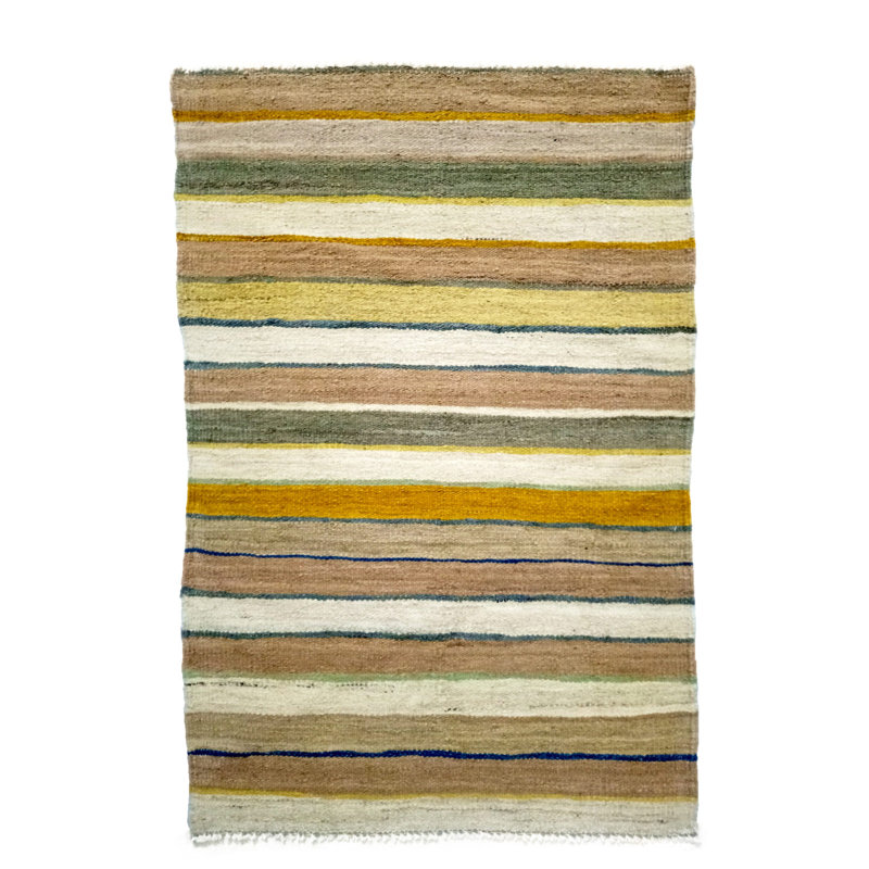 Hilbert Striped Hand Woven 80cm X 130cm Area Rug