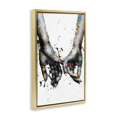 Toile flottante encadrée «Modern Splash» par Reinders