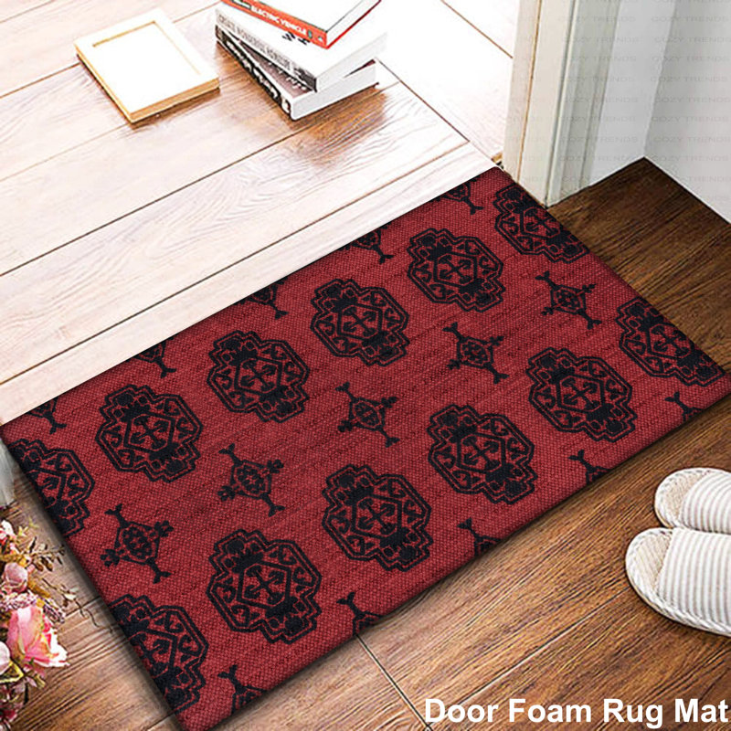 Tapis anti-fatigue pour cuisine sur pied, Rouge