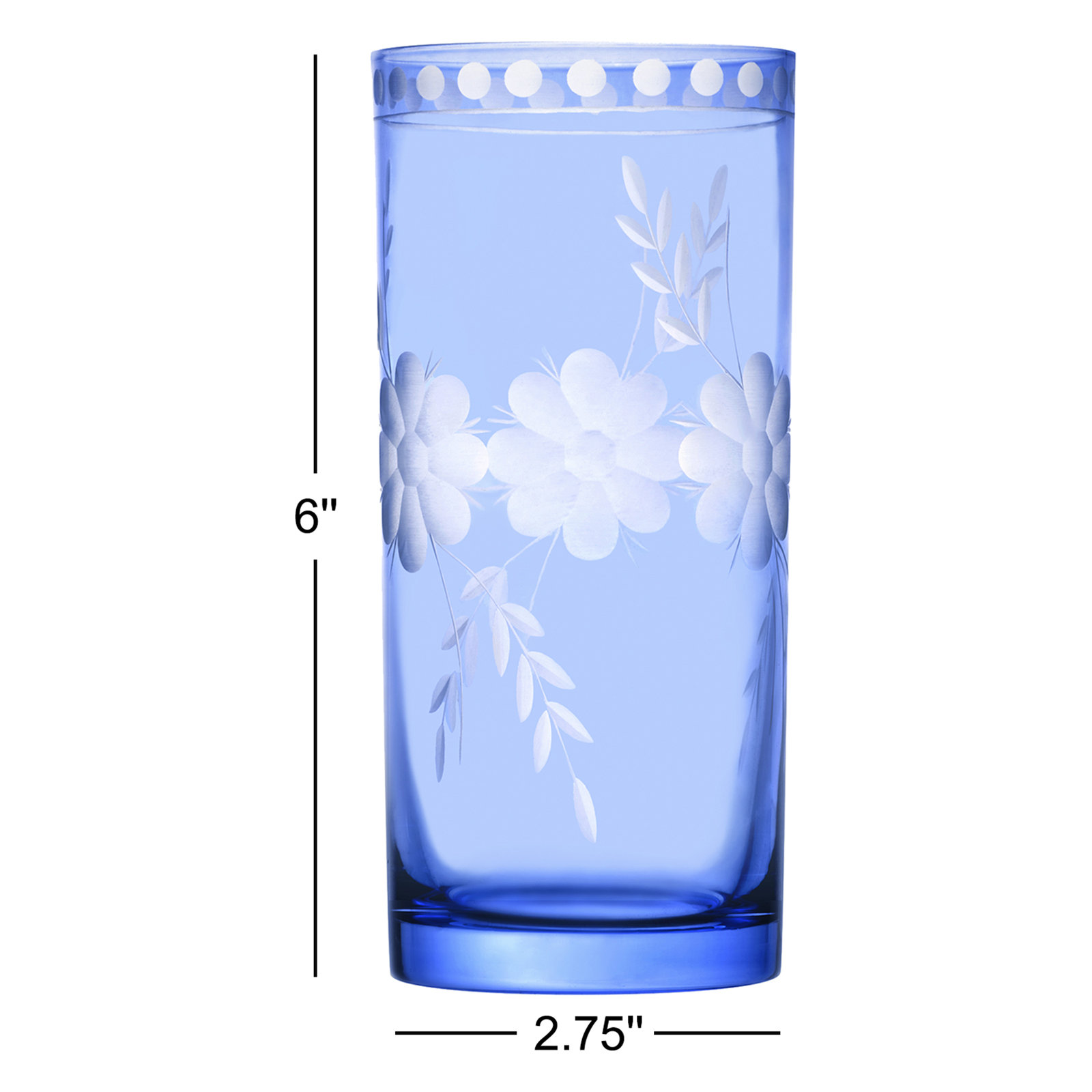 Celosia Baby Blue Highball 16 oz