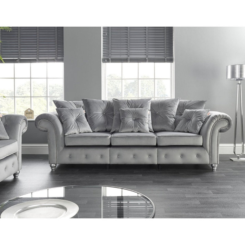 Kensington 3 Seater Velvet Sofa