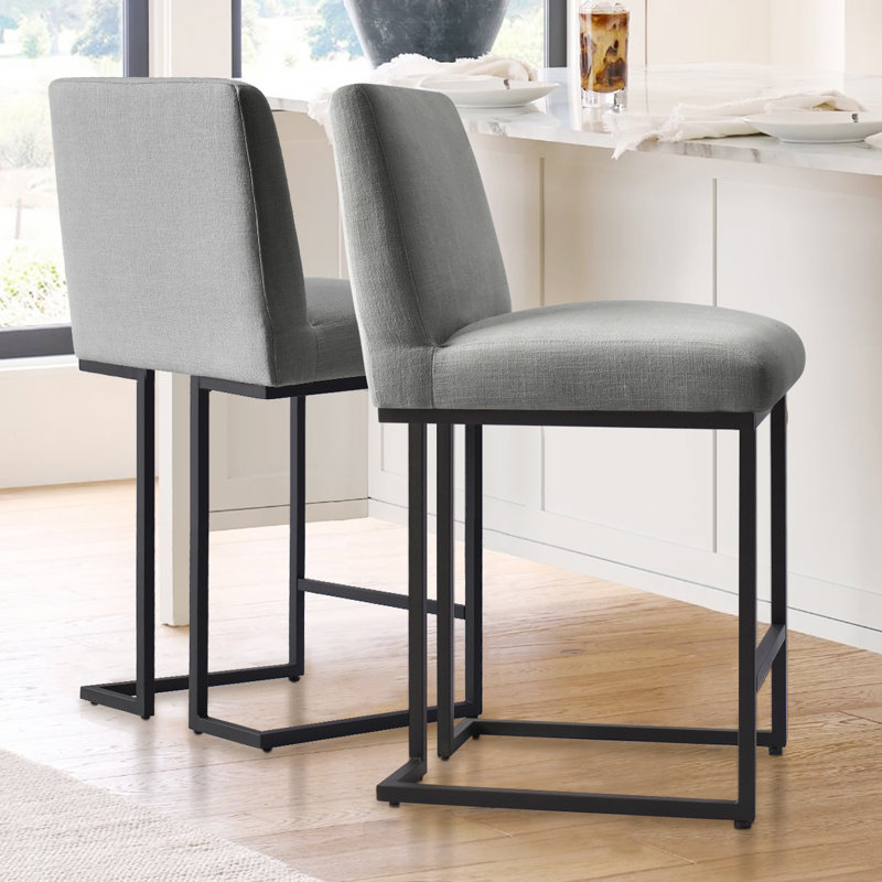 Chelley 25" Counter Stool, Gray