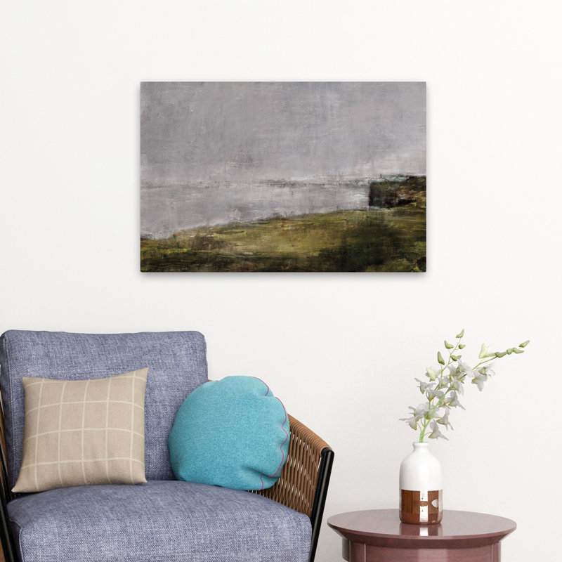 Falaises de Moher - Art contemporain de nature impressionniste, H 24 po x l 16 po