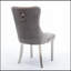 Chaise de salle à manger rembourrée en velours de bois massif haut de gamme, alliant élégance et confort pour une salle à manger moderne-398532651-398532650