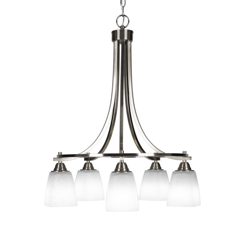 Michell 5-Light Chandelier, Brushed Nickel