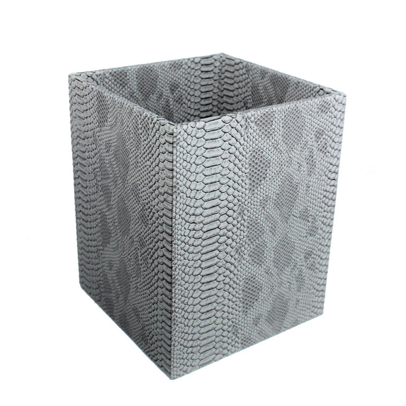 Camp Manufactured Wood Open Waste Bin, Dark grey
