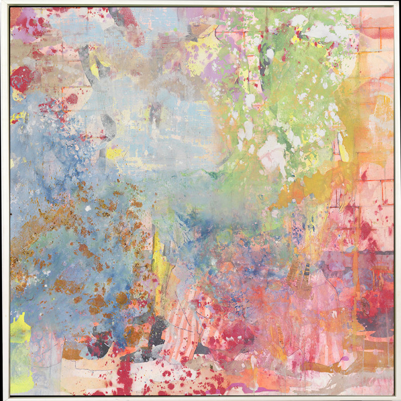 Tapped Potential Painting, White Framed