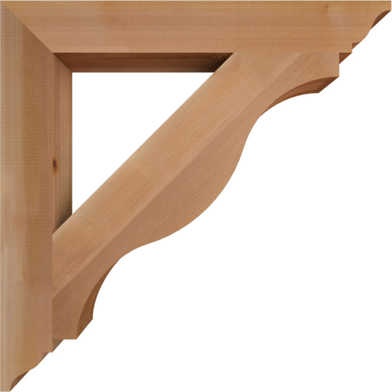 Support traditionnel Funston, H 30 po x l 3,5 po x P 30 po, Cèdre rouge de l'Ouest, Lisse