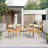Outdoor Patio Dining Table And Chair Set, Acacia Wooden With Armrests, Suitable For Outdoor Dining And Leisure Places-26706041