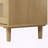 Set of 2 3-Drawer Rattan Storage Cabinets with Solid Wood Legs