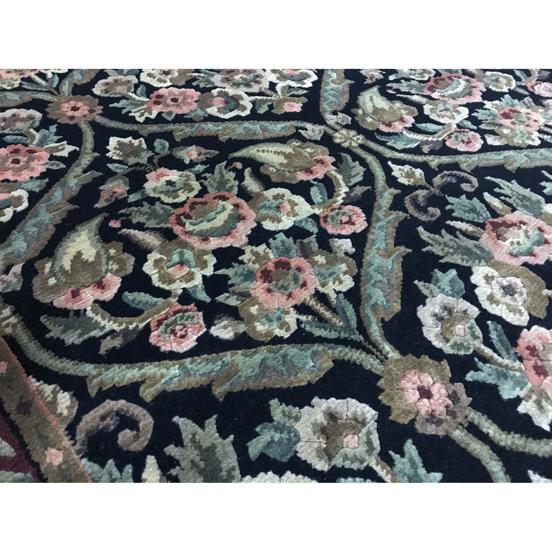 Hand-Knotted High-Quality Blue Area Rug