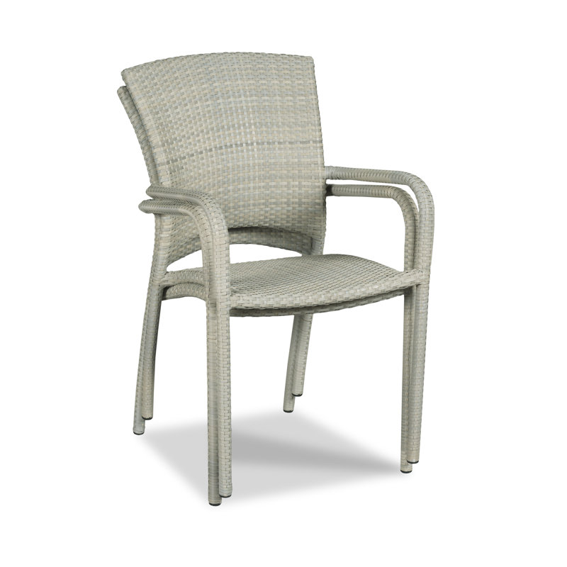 Chaise de patio empilable, Gris