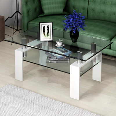 Arwa Four Leg Coffee Table with Storage
