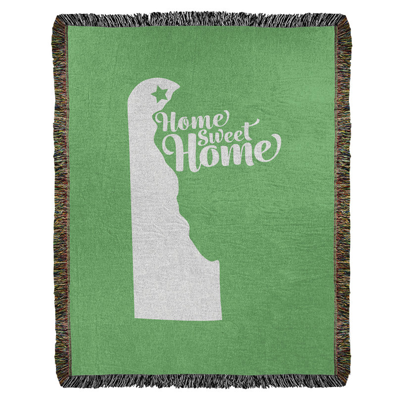 Jeté en coton tissé wilmington doux, l 60 po x L 80 po, Vert