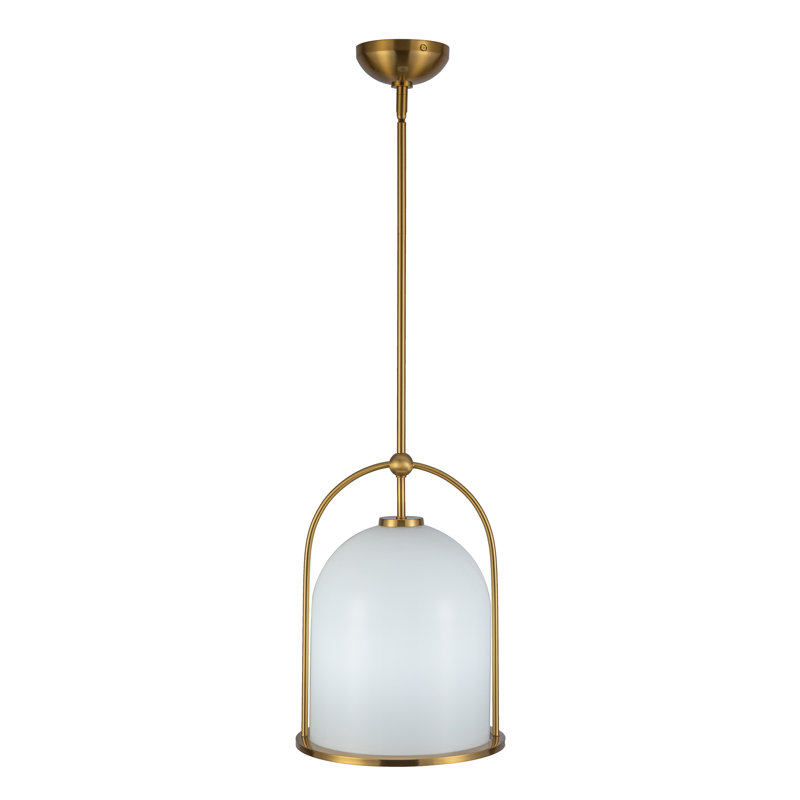 Luminaire suspendu 1 lumière Lucia - 11,5 po de diamètre - Lucai, Laiton brossé