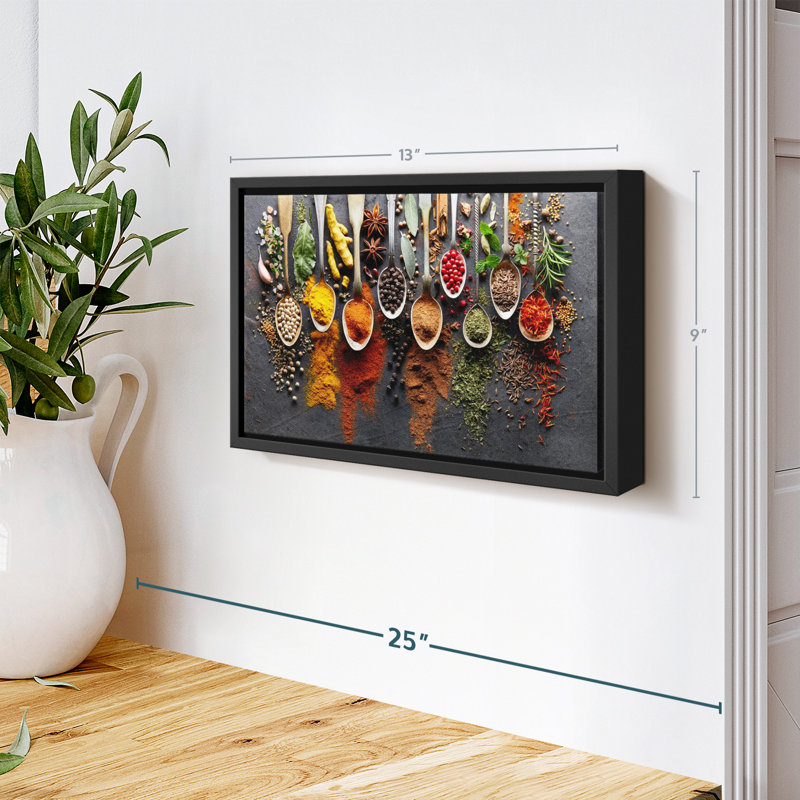 " Different Spices ", 9" H x 13" W