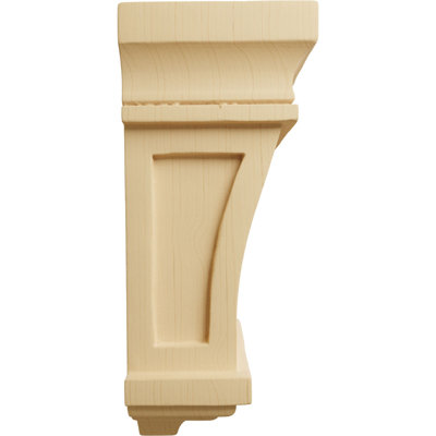 5"W x 3"D x 7"H Santa Fe Corbel, Alder (2-Pack)