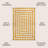 Isibeal Modern Classic Mitre Stripe Yellow/Ivory Rug-1191494467