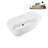 59.1'' x 27.6'' Soaking Acrylic Bathtub-83636221