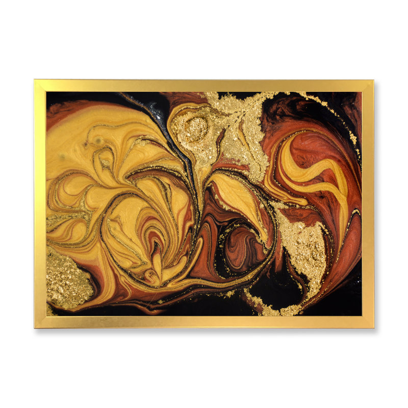 «Orange Orange», impression sur toile, H 30 po x l 40 po, Toile à cadre d'angle fermé doré