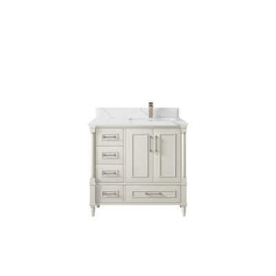 Meuble-lavabo simple 36 po avec plateau Aberdeen
