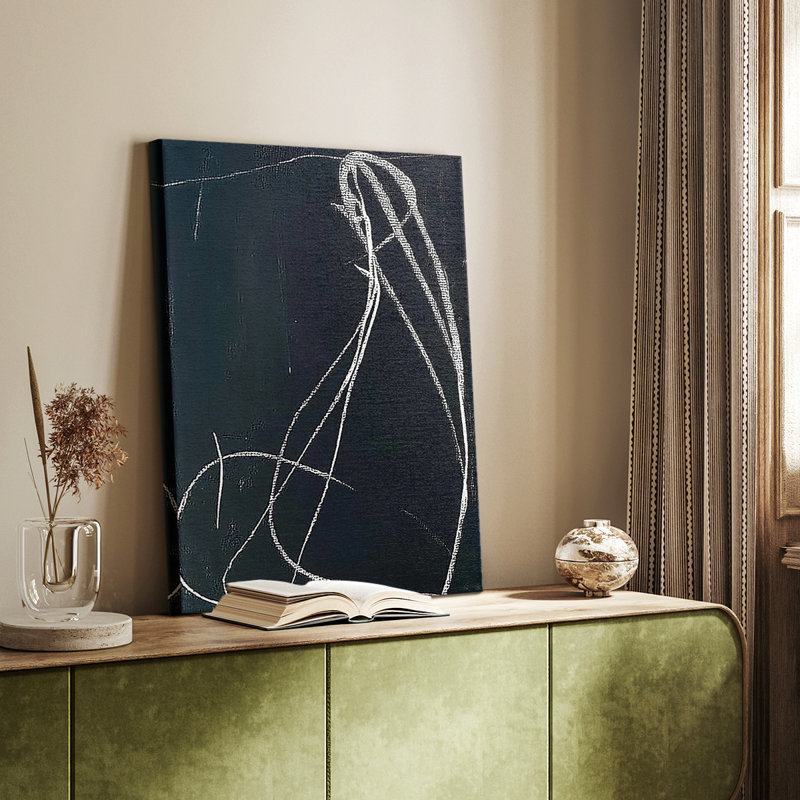 Série ABSTRACT DCxxxx - Toile tendue avec châssis de qualité supérieure - Prêt à être accroché, H 12 po x l 8 po