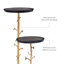 Tables gigognes à plateau abstrait Houston