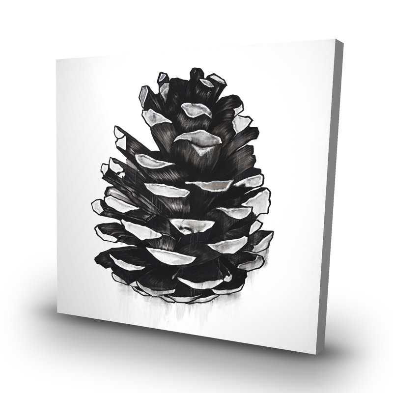 Pine cone - 32"x32" art on canvas