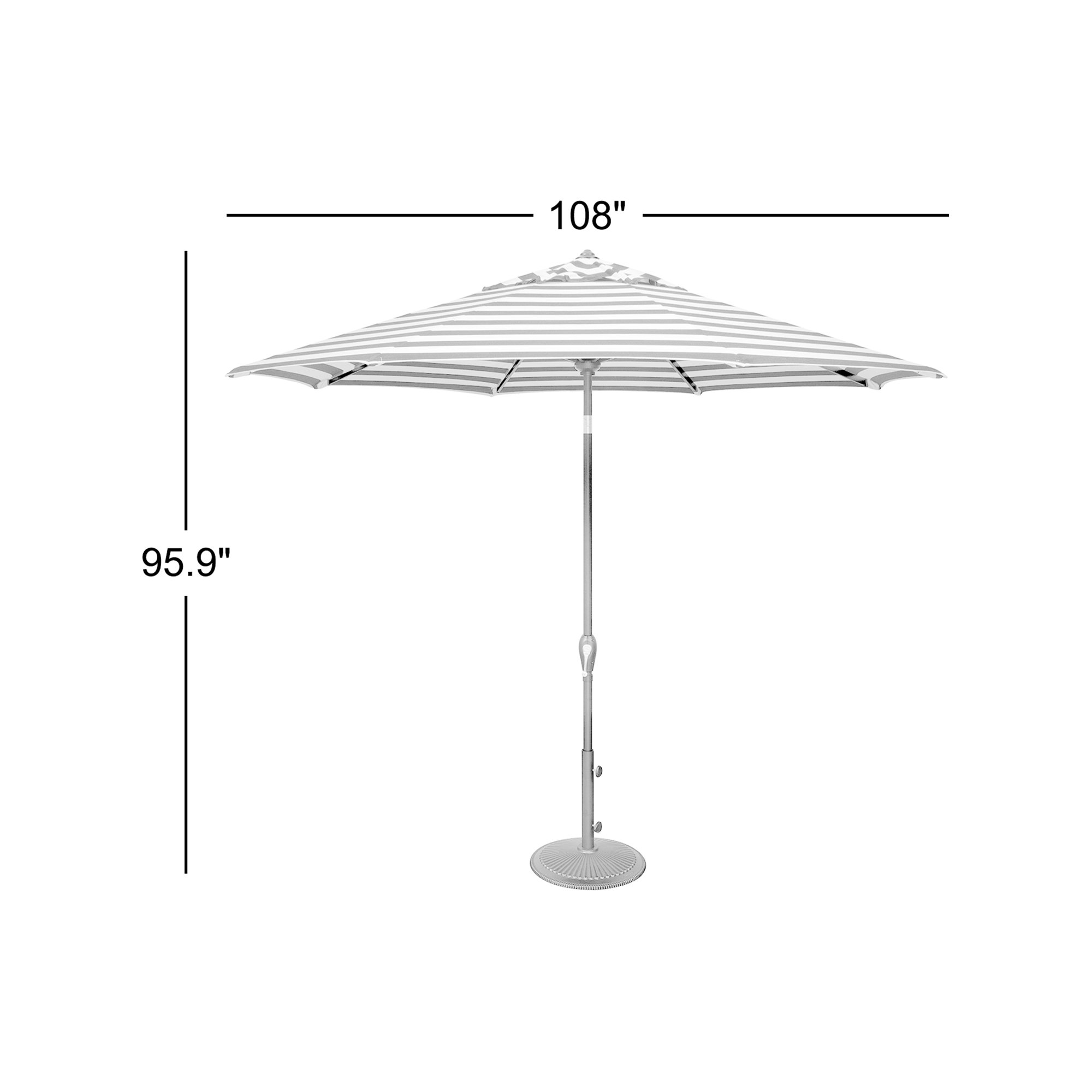 108'' Outdoor Umbrella, Black