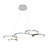 Capella 5-Light Geometric Ring Pendant 50" Integrated LED ETL Certified Adjustable Chandelier-54690687