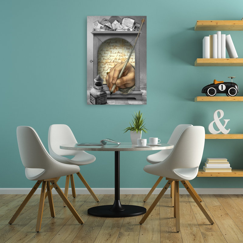 Rétro lettre, écriture classique rétro, reproduction d'art murale, 36" H x 24" W