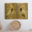 «Gold Crane at Dusk I», ensemble de 2 reproductions d'art sur toiles-2092560576-2092560583-2016653009
