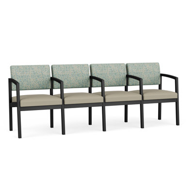 Lenox Steel Waiting Reception 4 Seat Tandem Seating Metal Frame