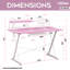 Bureau d'ordinateur avec tablette en carbone Techni Sport TS-200-735666612