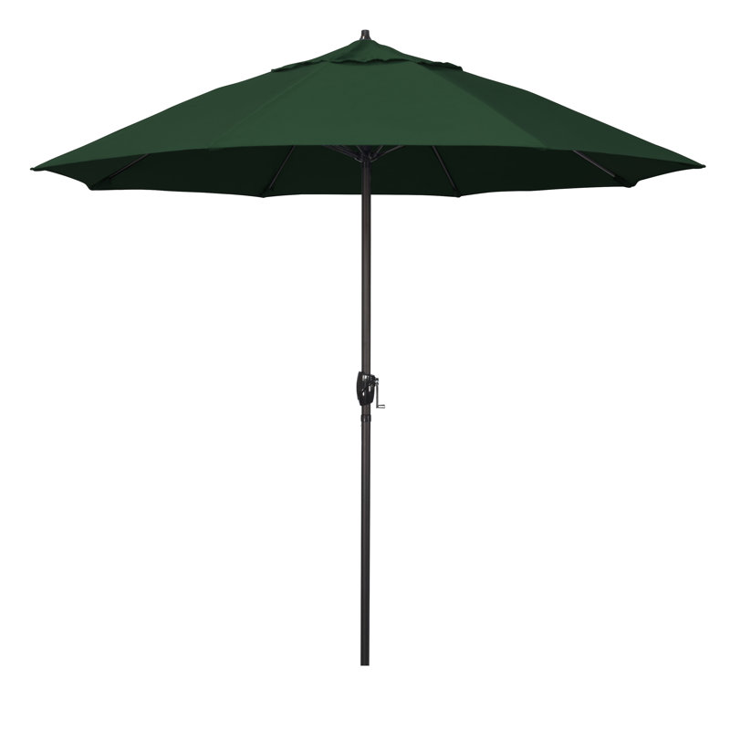 Parasol de marché 7,5 pi Gino, Toile Sunbrella® vert forêt, H 102 po x l 108 po x P 108 po