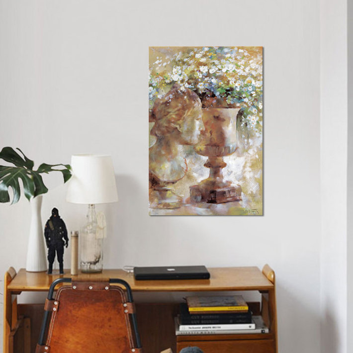 «Romantic Sculpture», reproduction sur toile, H 40 po x l 26 po x P 1,5 po, Toile tendue, Pas de tapis