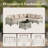 Emroy 8 - Person Wicker/Rattan Sectional Seating Group with Lighted Coffee Table and Swivel Chairs, All Weather Modular Outdoor Conversation Set with Cushions-824890657-805353038