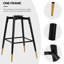 Swivel Velvet Upholstered Counter & Bar Stool-895881239-873056601