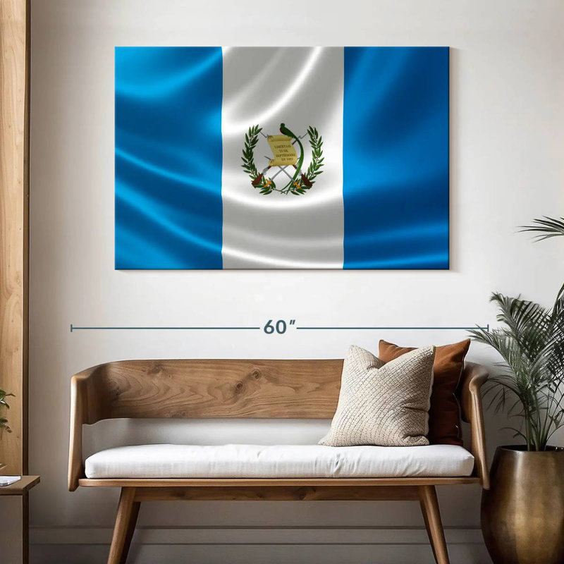 Drapeau de la République de Borges, Guatemala, H 32 po x l 48 po